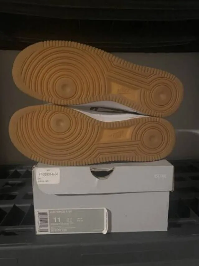 Size 11 - Nike Air Force 1 Low '07 White Khaki Gum Light...