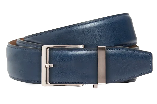 Smooth Denim, 40mm Strap, Dress Belt