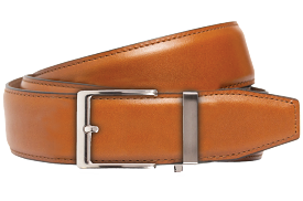 Smooth Pecan, 40mm Strap, Dress Belt