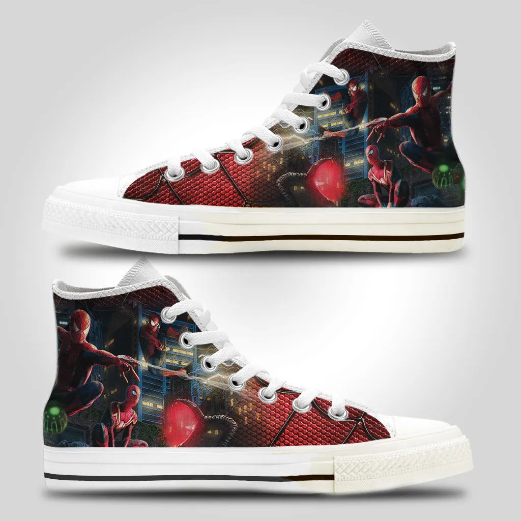 Spider-Man Far From Home Canvas High Top Shoes For Men Women