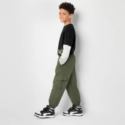 Thereabouts Little & Big Boys Cuffed Cargo Pant