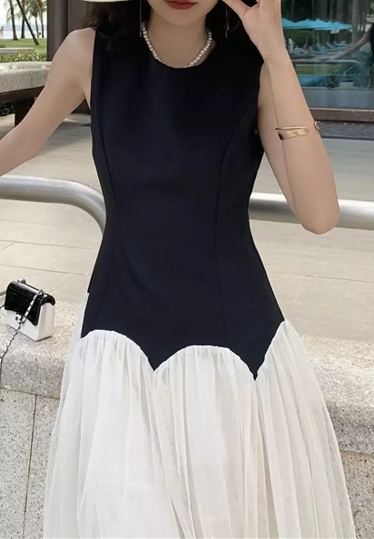 Twenty Eight Shoes Fashionable Chiffon Stitching Dress SED888373B13