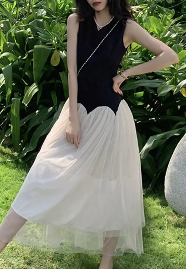 Twenty Eight Shoes Fashionable Chiffon Stitching Dress SED888373B13