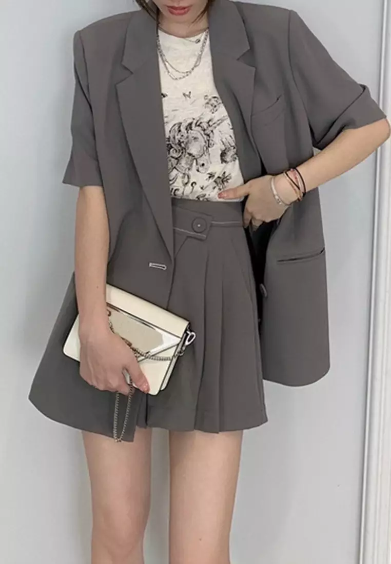 Twenty Eight Shoes Fashionable Short Sleeve Blazer Set SED881108KKCB15