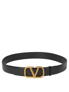 VALENTINO GARAVANI Signature V-Logo 4cm Luxury Belt