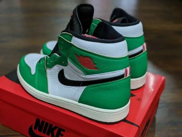 W nike air jordan 1 retro high og lucky green