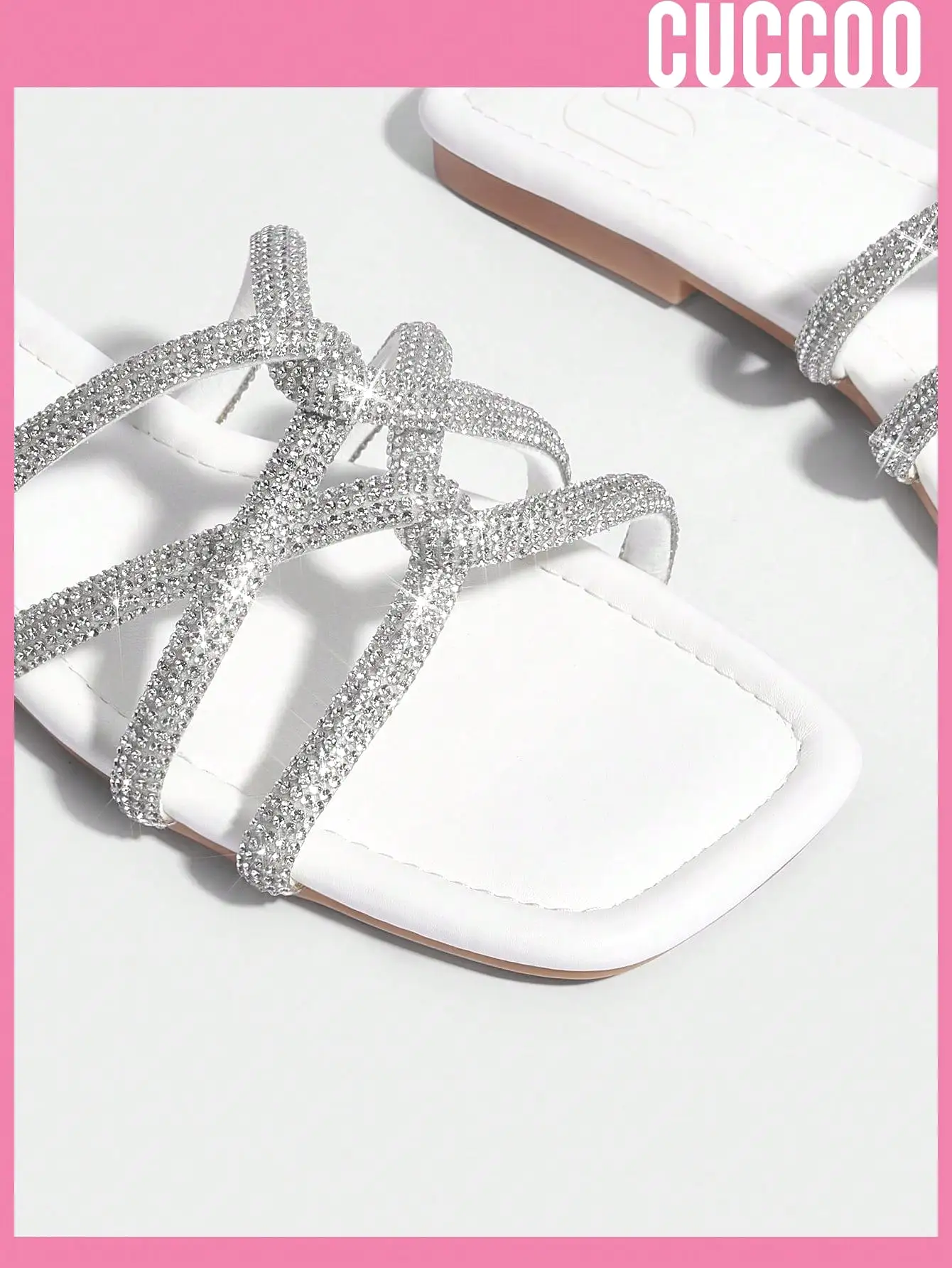 Woman Shoes Fashionable Strappy Flat Sandals With Thin Straps, Versatile For Spring And Summer