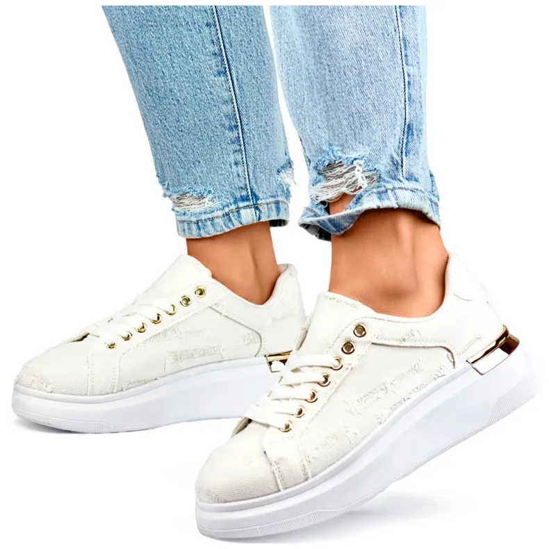 Women's fashion sports shoes, fashionable beige sports shoes for spring